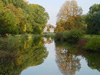 Branitz - Blick vom Kugelberg zum Schloss